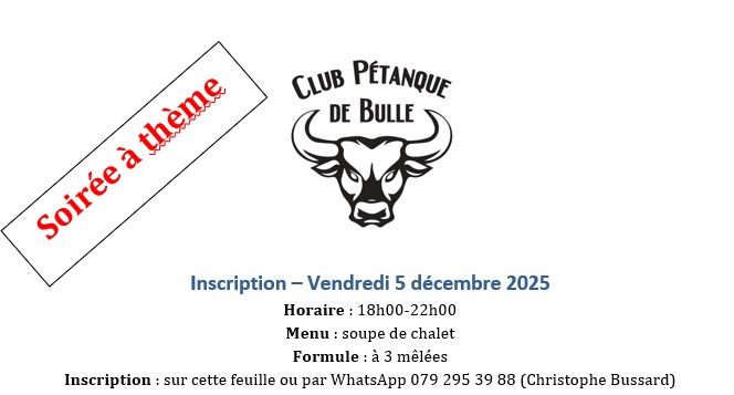 Soirée à thème — Décembre